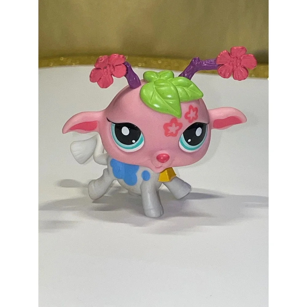 Littlest Pet Shop‎ LPS Angora Bunny Rabbit Flower 2132 Hasbro